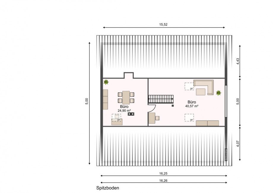 Spitzboden Maisonettewohnung Goldenstedt