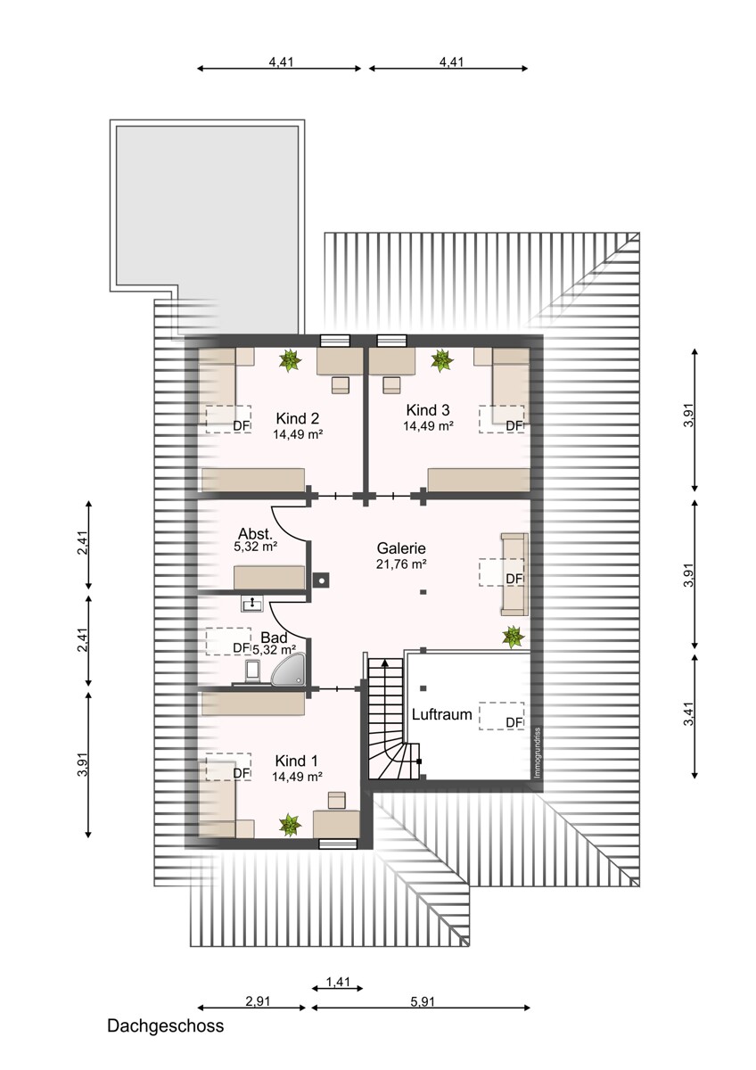 Dachgeschoss Haus Dinklage