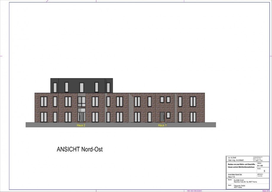 Ansicht Nord-Ost Haus Vechta