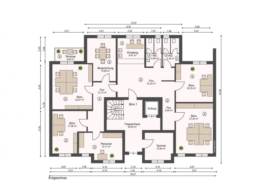 Erdgeschoss / Gewerbeeinheit Haus Vechta