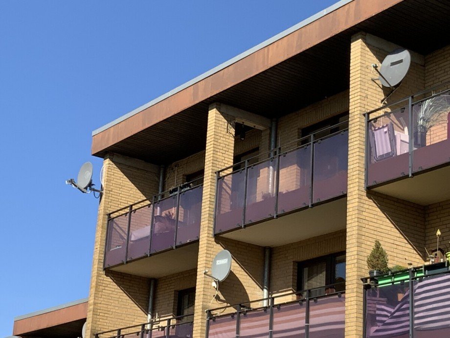 Balkone (oben, 1 u 2 von links) Etagenwohnung Neustadt in Holstein / Pelzerhaken