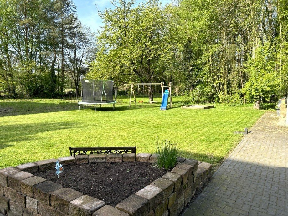 Gartenansicht mit Blick auf das Naturschutzgebiet Einfamilienhaus Goldenstedt