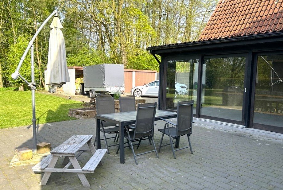 Blick auf die Terrasse und den Wintergarten Einfamilienhaus Goldenstedt