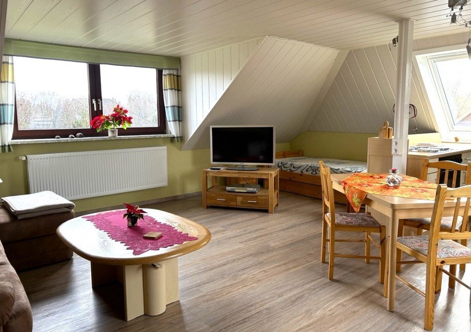 Wohnzimmer Ferienwohnung Zweifamilienhaus Fintel