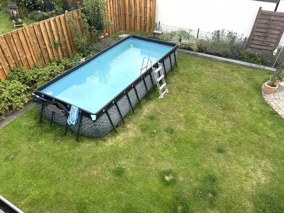 Blick auf den Pool Einfamilienhaus Delmenhorst / Str�hen
