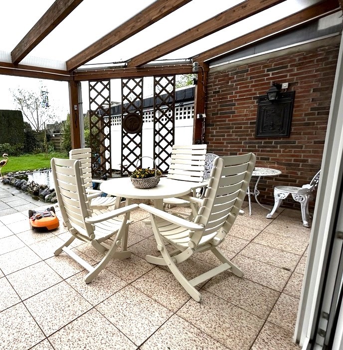 �berdachte Terrasse Einfamilienhaus Vechta