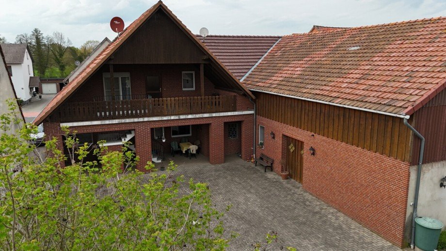 Ansicht Gartenseite Zweifamilienhaus Diepenau
