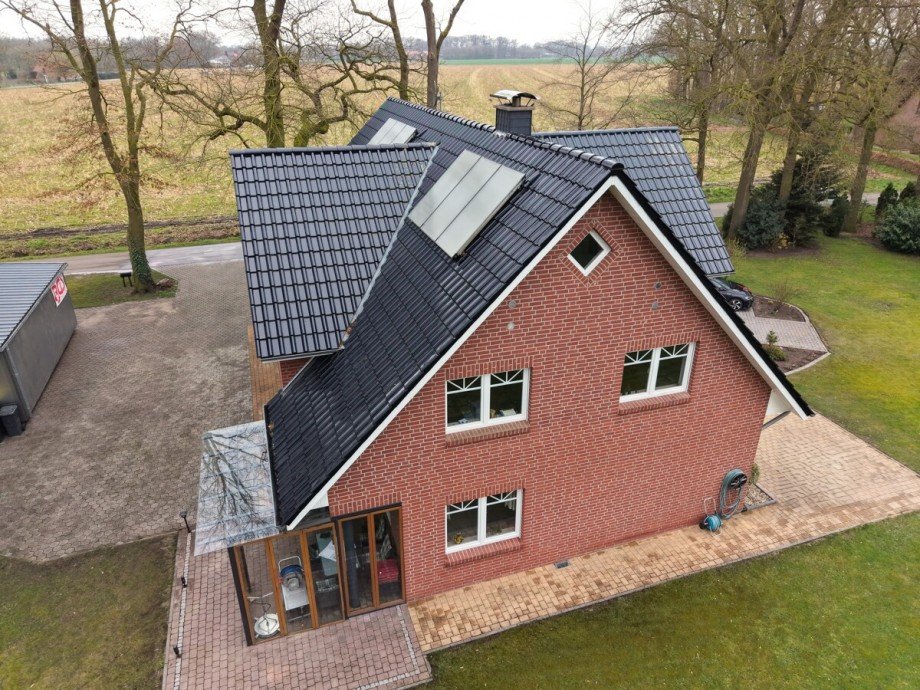 Luftaufnahme Zweifamilienhaus Bakum / Hausstette