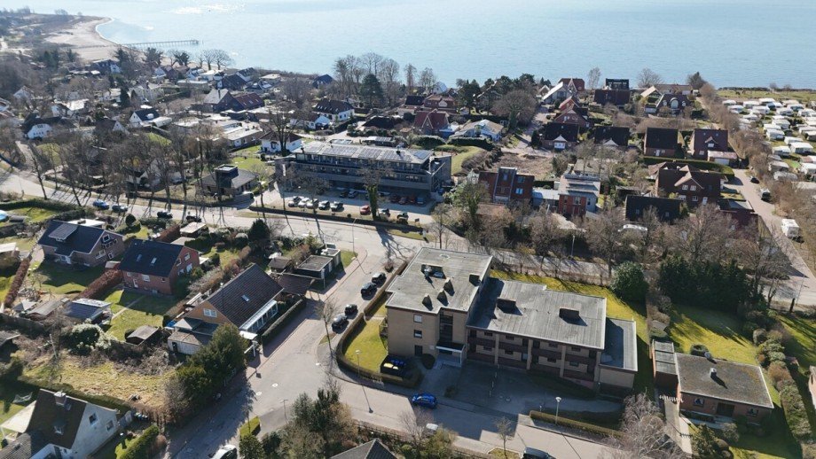 Luftbild zur Ostsee mit Objekt Etagenwohnung Neustadt in Holstein / Pelzerhaken