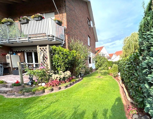Gartenansicht Zweifamilienhaus Barnstorf
