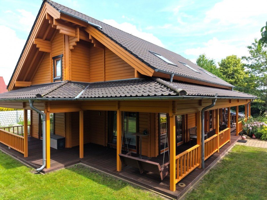 Blockhaus mit Veranda Einfamilienhaus Dinklage