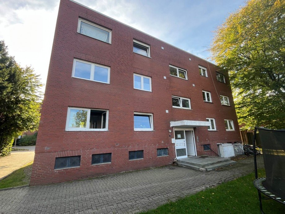 Ansicht Nord - Eingangsseite Etagenwohnung Vechta