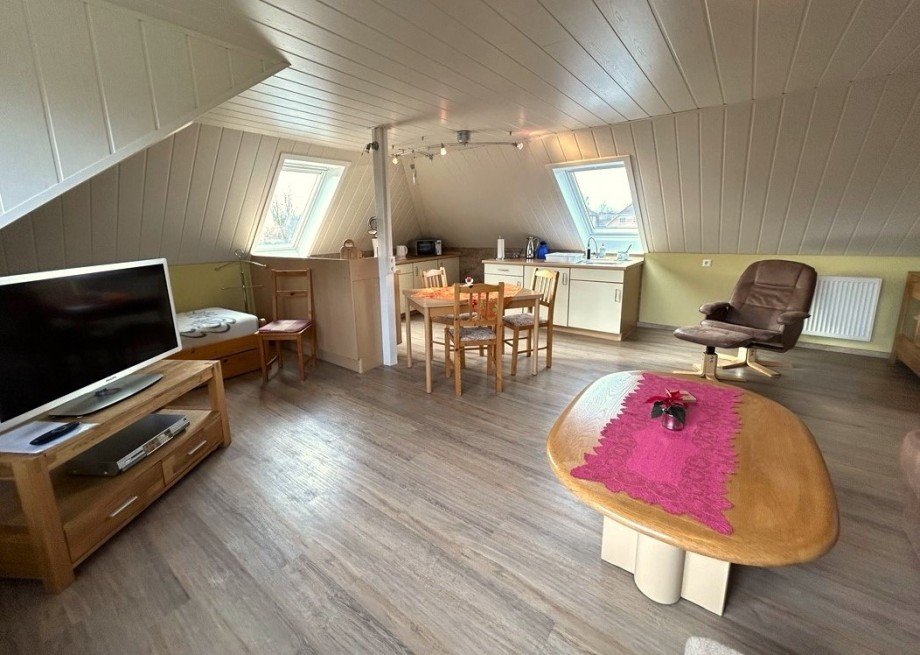 Wohnzimmer Fereienwohnung Zweifamilienhaus Fintel