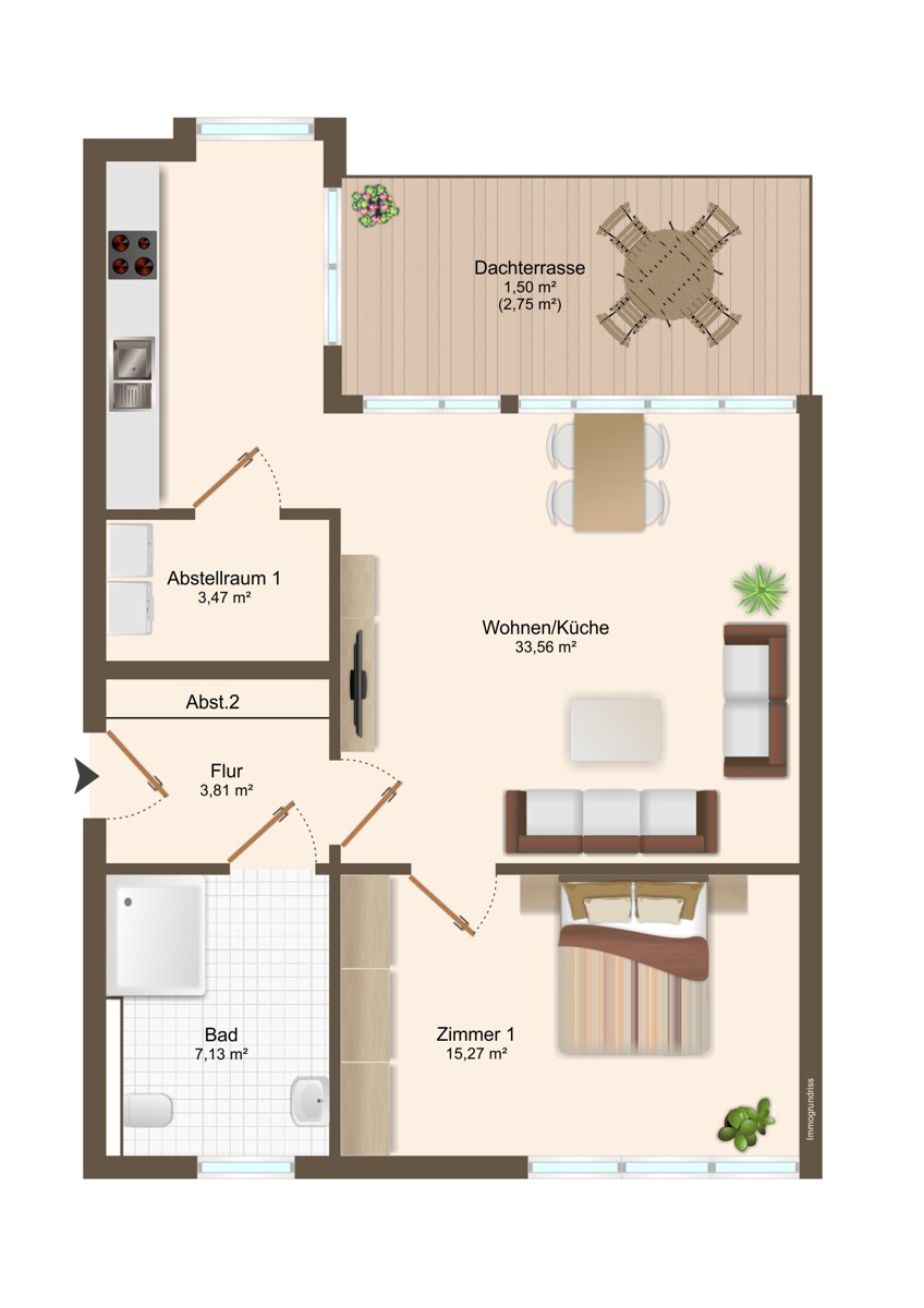 Grundriss Etagenwohnung Vechta