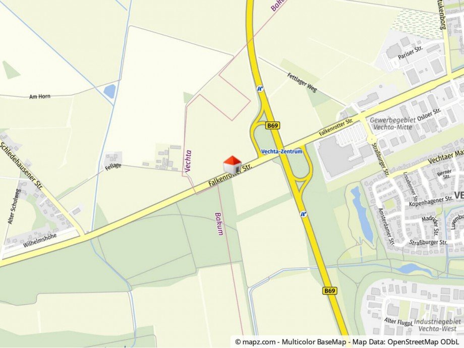 Lageplan Penthousewohnung Vechta