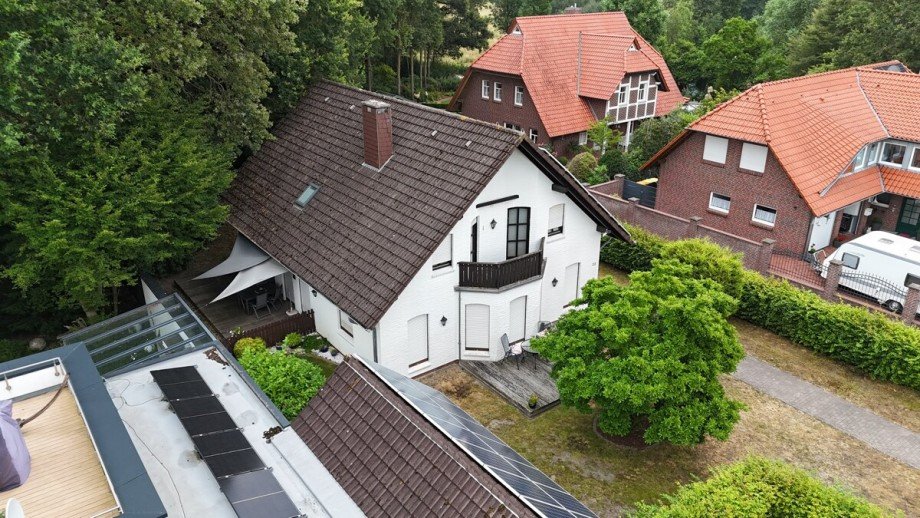 Luftaufnahme nordwestlich Einfamilienhaus Dinklage