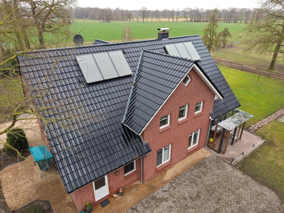 Luftaufnahme Zweifamilienhaus Bakum / Hausstette