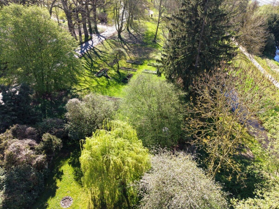 Gartenansicht mit Drohne Haus Harpstedt
