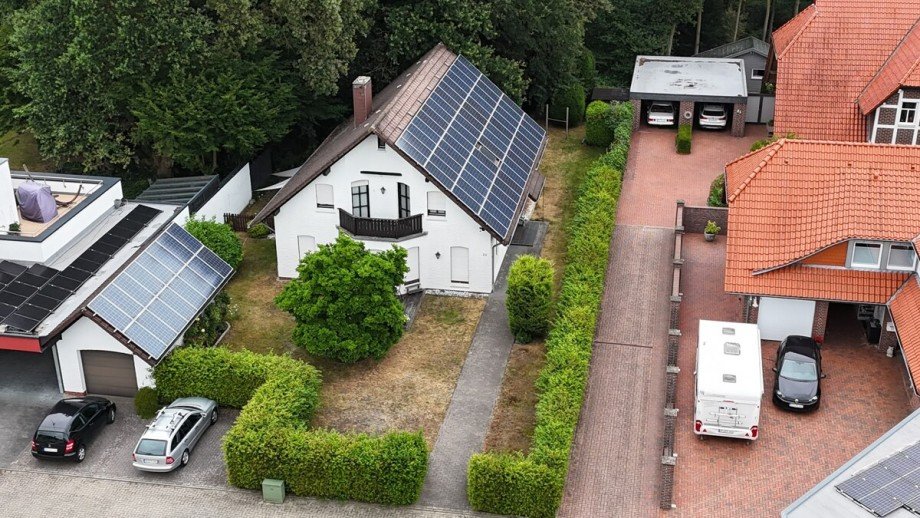 Luftaufnahme westlich Einfamilienhaus Dinklage