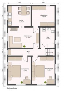 Dachgeschoss Ohne K�uferprovision! Zweifamilienhaus in Moormerland.   
Kaltmiete j�hrlich 16.200 EUR. Kaufpreis 220.000 EUR.