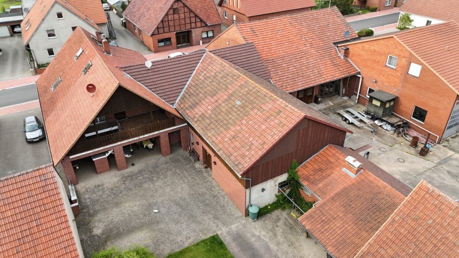 Ansicht Innenhof Zweifamilienhaus Diepenau