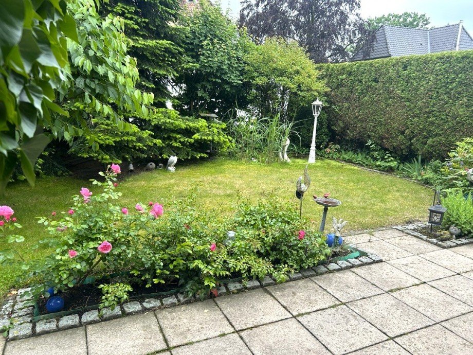 Blick in den Garten Reihenendhaus Diepholz