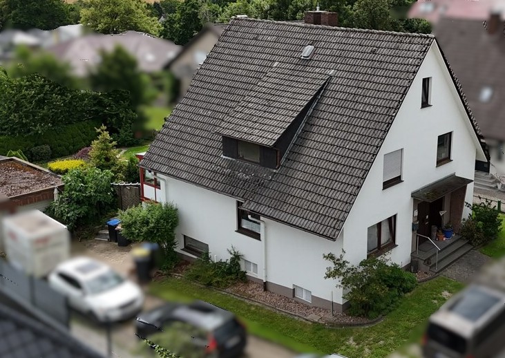 Ansicht Zweifamilienhaus Hiddenhausen / Oetinghausen