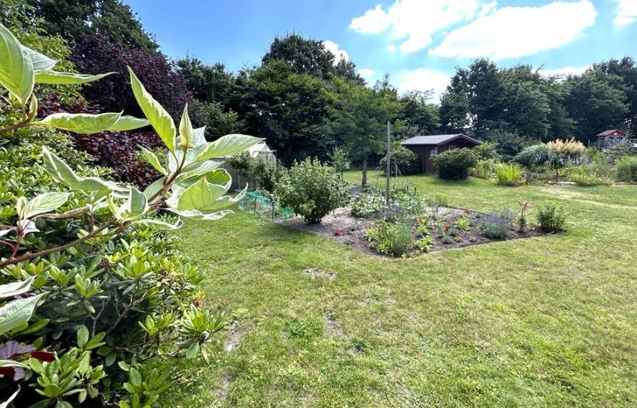 Gartenansicht Zweifamilienhaus Fintel