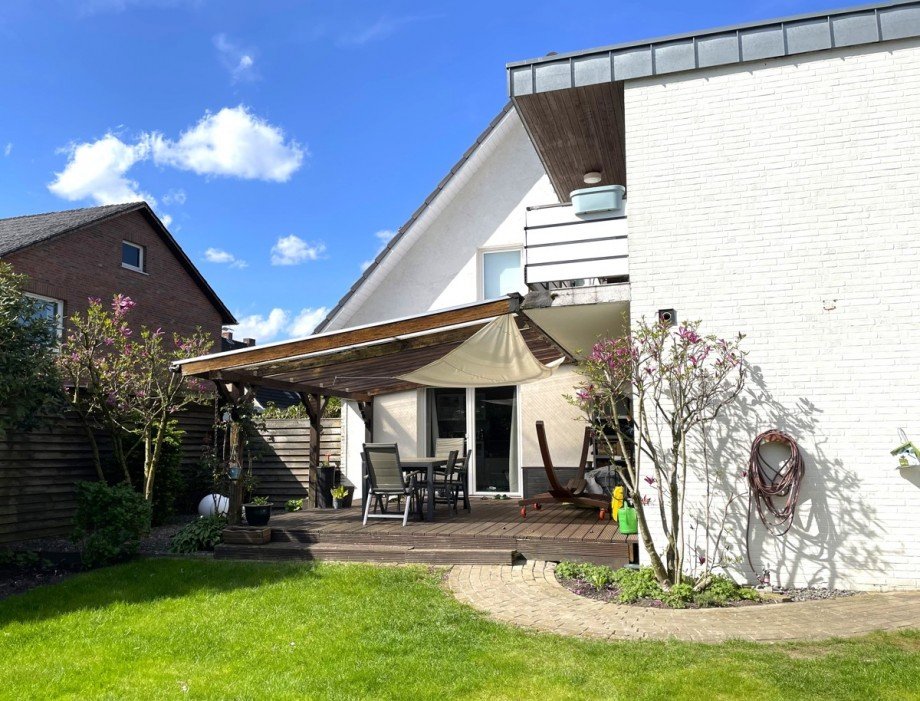 �berdachte Terrasse Einfamilienhaus Vechta