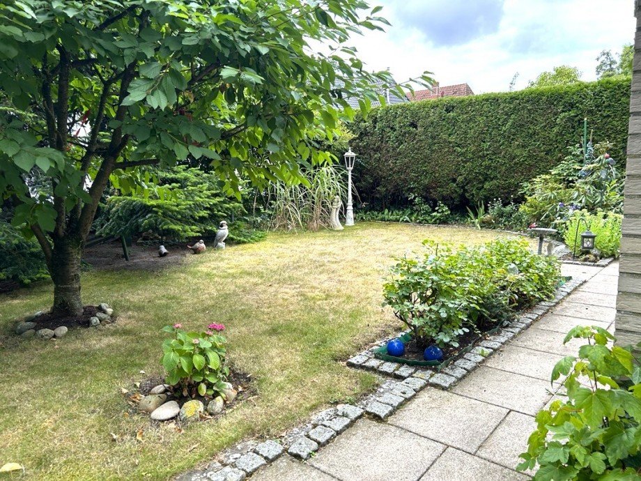 Blick in den Garten Reihenendhaus Diepholz