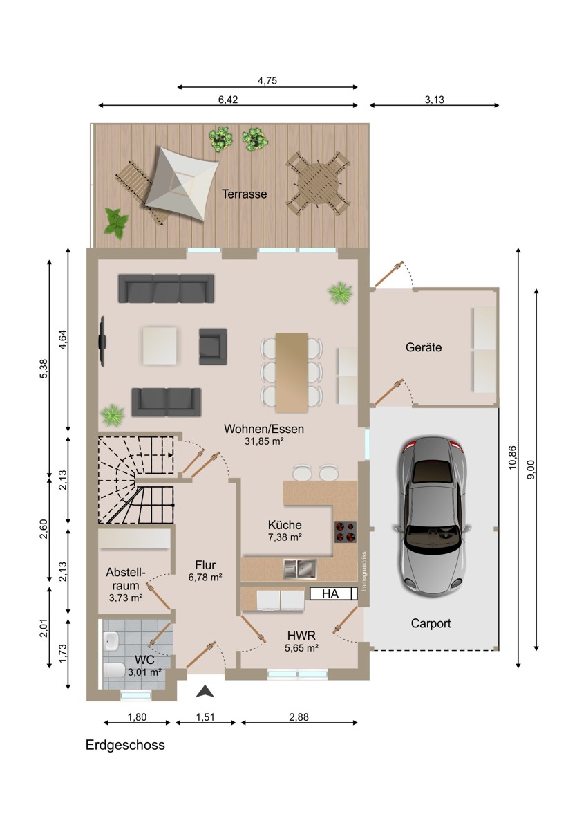  Doppelhaush�lfte Bakum