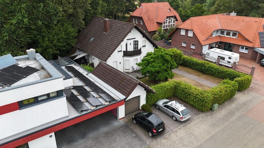 Luftaufnahme nordwestlich Einfamilienhaus Dinklage