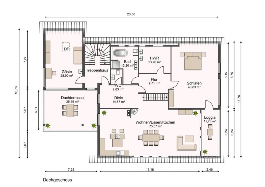 Dachgeschoss Maisonettewohnung Goldenstedt