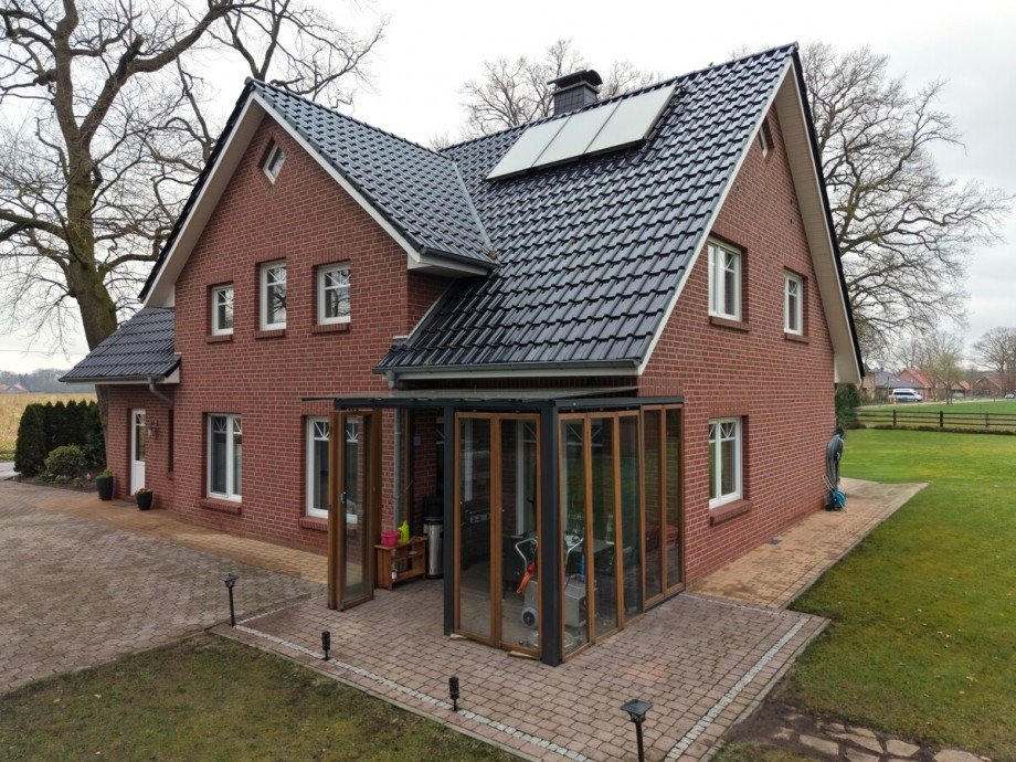 Luftaufnahme Zweifamilienhaus Bakum / Hausstette