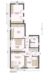 Erdgeschoss Ohne K�uferprovision! Zweifamilienhaus in Moormerland.   
Kaltmiete j�hrlich 16.200 EUR. Kaufpreis 220.000 EUR.