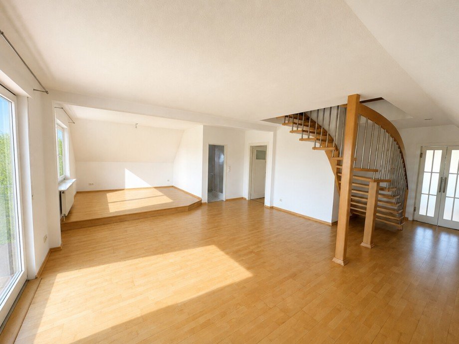 Wohnzimmer (1) Dachgeschosswohnung Twistringen