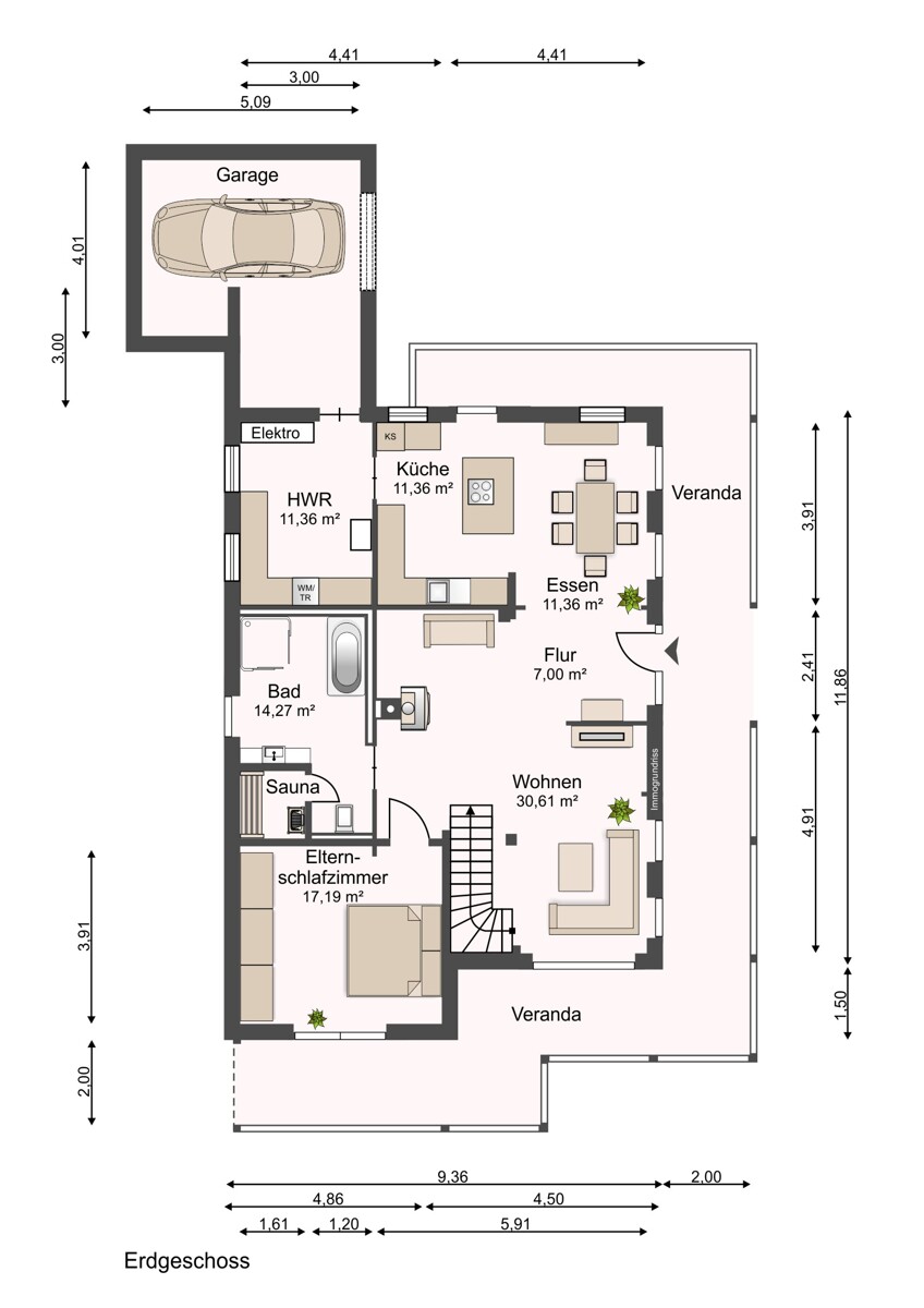 Erdgeschoss Einfamilienhaus Dinklage