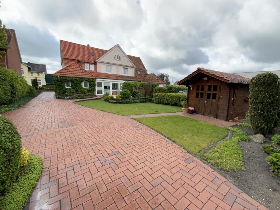 Gartenansicht Doppelhaush�lfte Lohne (Oldenburg)