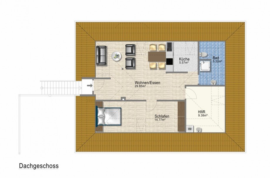 Grundriss DG Bungalow Wildeshausen