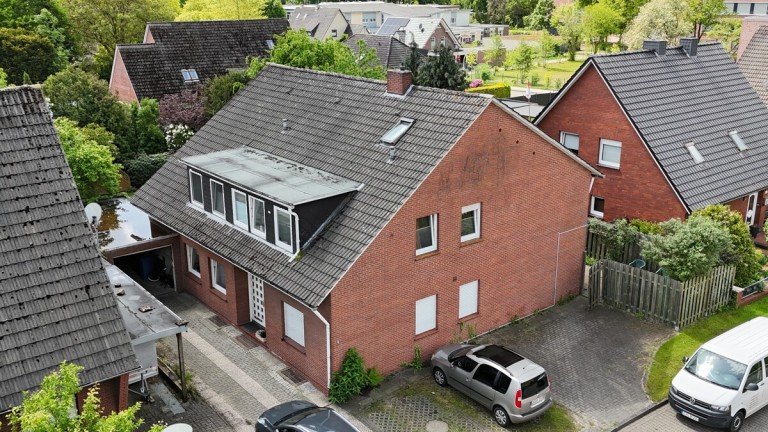 Ansicht Nord-West L�ningen Mehrfamilienhaus Solide Kapitalanlage! Wohnhaus mit 4 WE in 49624 L�ningen